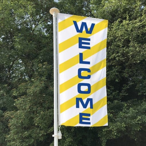 Welcome (Yellow & White) Flag
